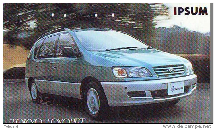 Télécarte JAPON * TOYOTA (1190) Phonecard JAPAN * VOITURE * Auto CAR * TELEFONKARTE * - Voitures