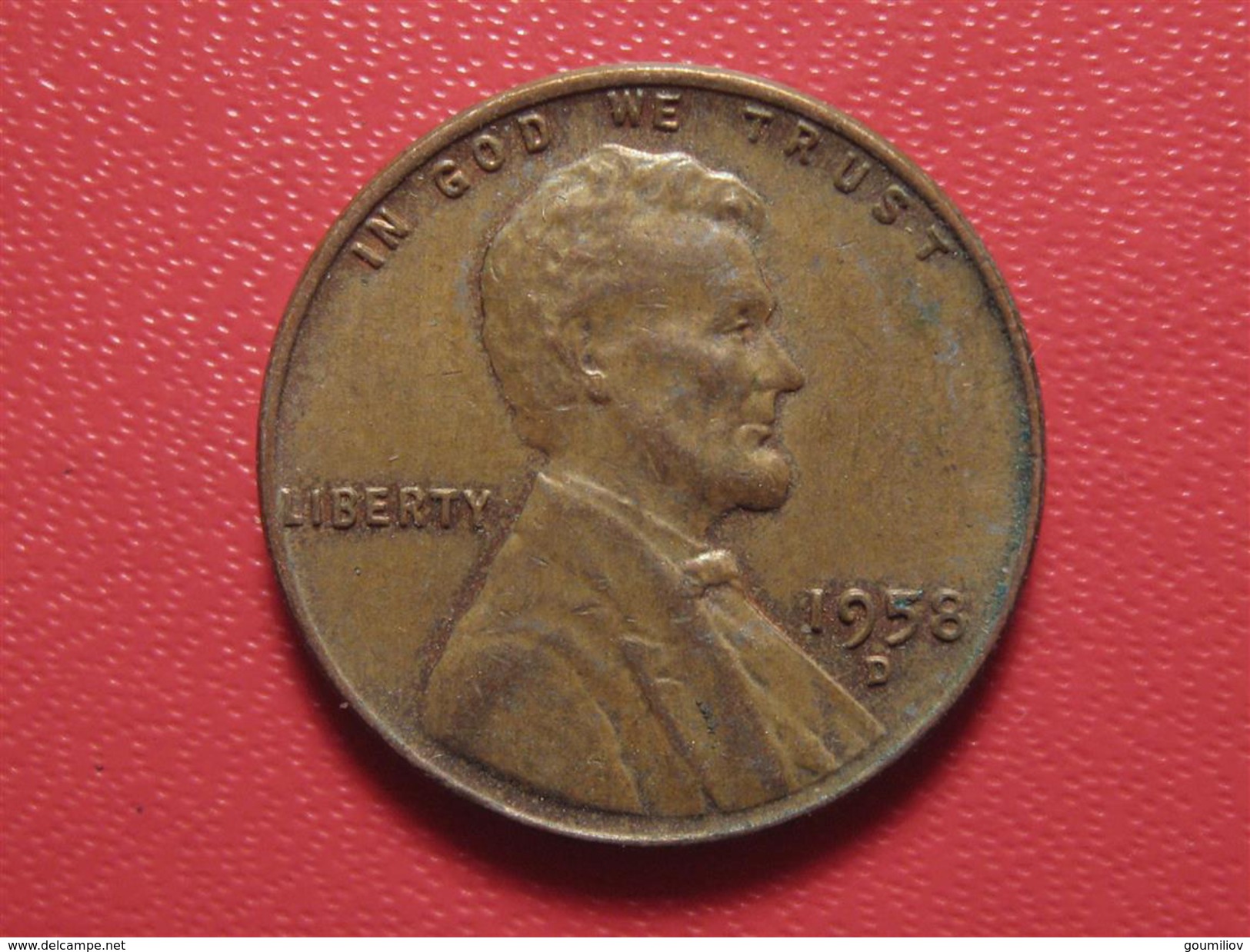 Etats-Unis - USA - Cent 1958 D 8225 - 1909-1958: Lincoln, Wheat Ears Reverse