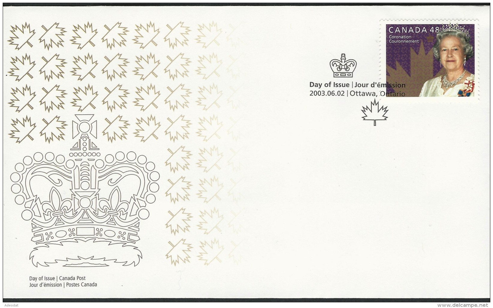 CANADA 2003 FIRST DAY COVERS SCOTT 1987 VALUE US $2.55 - 2001-2010