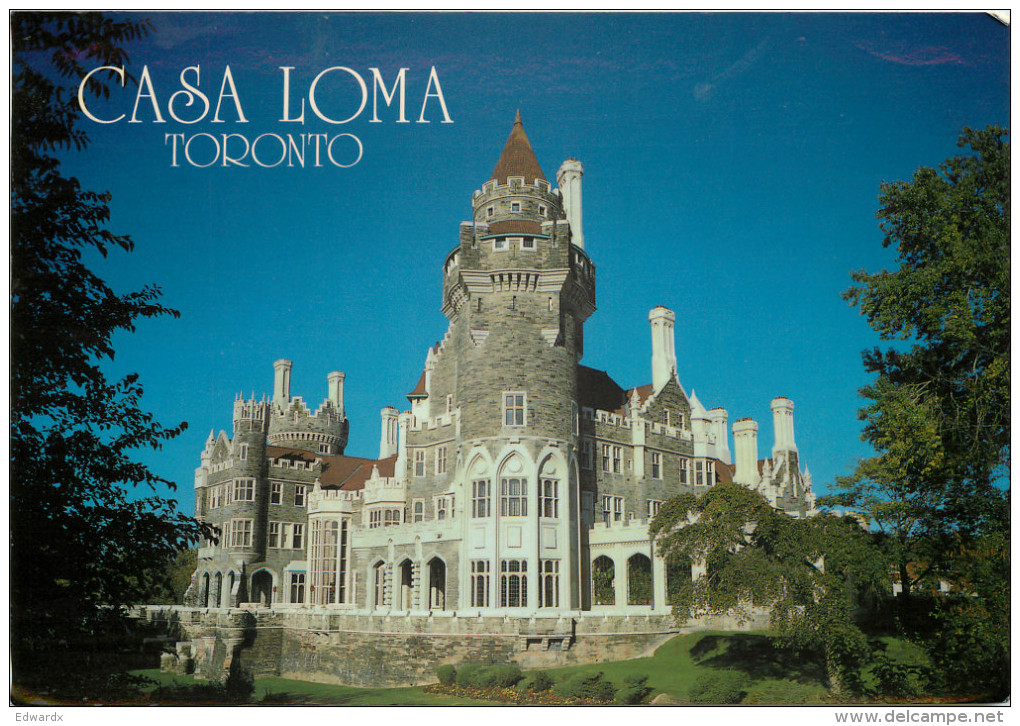 Casa Loma Castle, Toronto, Ontario, Canada Postcard Posted 1991 Stamp - Toronto