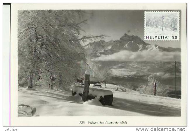 Carte Timbrée   De Villars  ( Les Dents Du Midi )  Neuve . - Villars-les-Moines