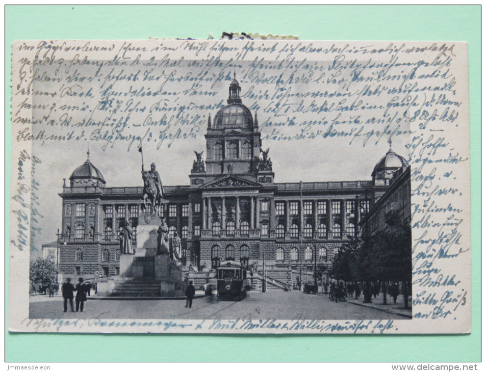 Czechoslovakia 1931 Postcard "Prague Museum Tramway" To Coburg - Arms - Covers & Documents