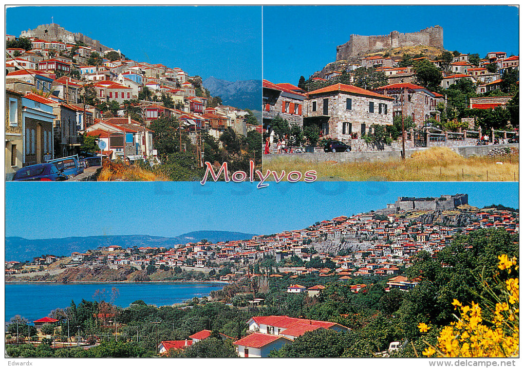 Molyvos, Lesbos, Greece Postcard Posted 2006 Stamp - Greece