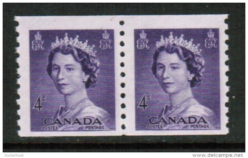 CANADA   Scott # 333** VF MINT NH COIL PAIR - Francobolli In Bobina