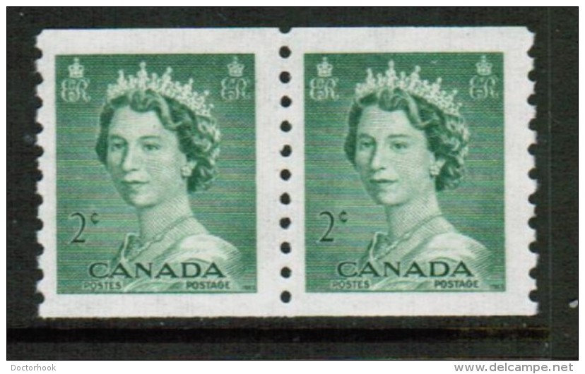 CANADA   Scott # 331** VF MINT NH COIL PAIR - Roulettes