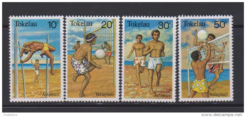 Tokelau Mi 70-73 Sports - Athletics - Volleyball - Running - Pole Vaulting - 1981 * * - Tokelau