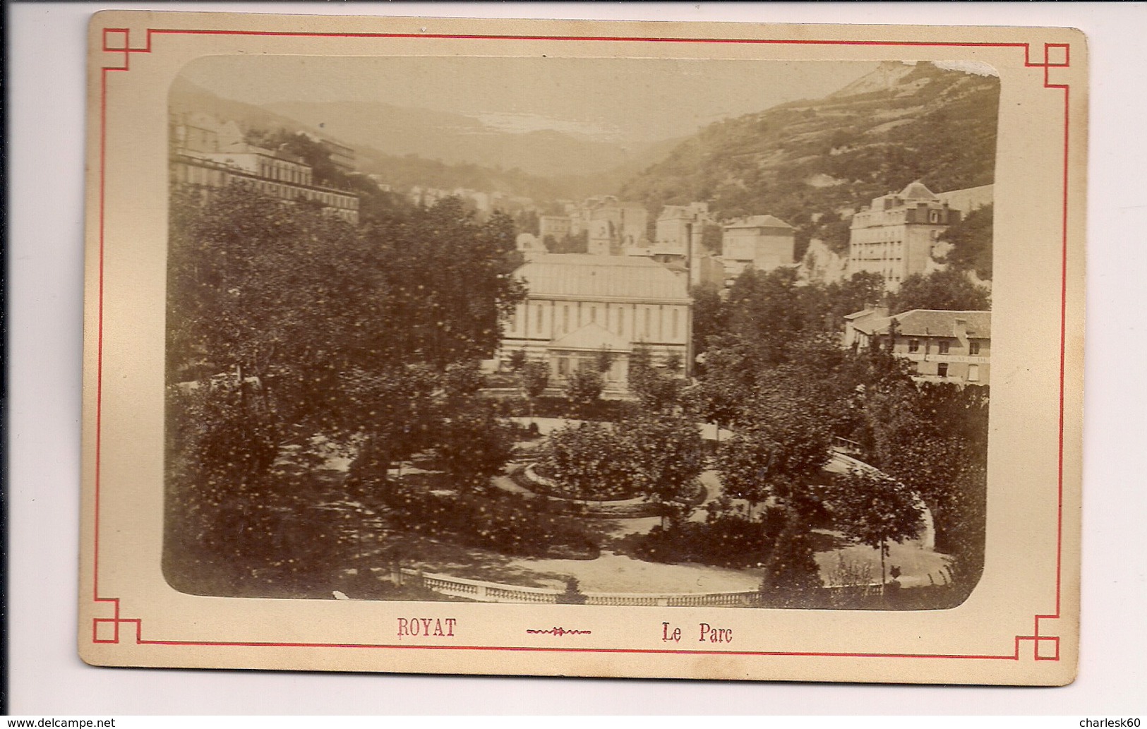 Photographie Photo Royat Le Parc Puy De Dôme - Anciennes (Av. 1900)