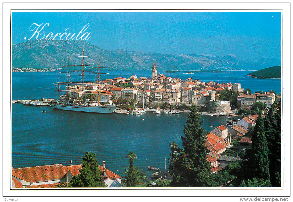 Korcula, Croatia Postcard Posted 2013 Stamp - Croatia