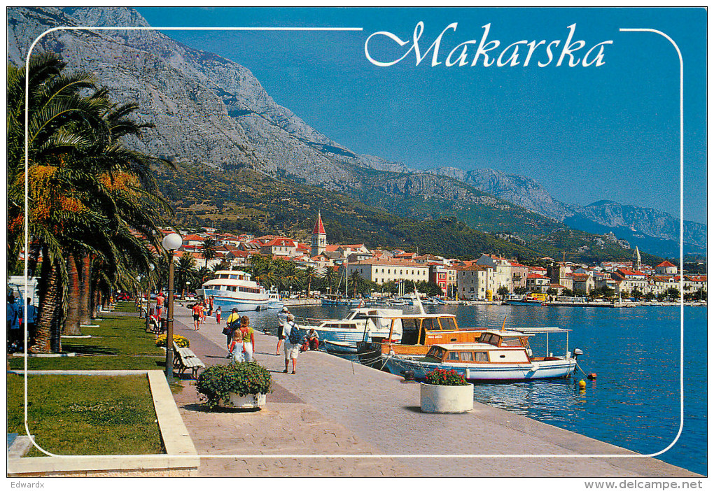 Makarska, Croatia Postcard Posted 2012 Stamp - Croatia