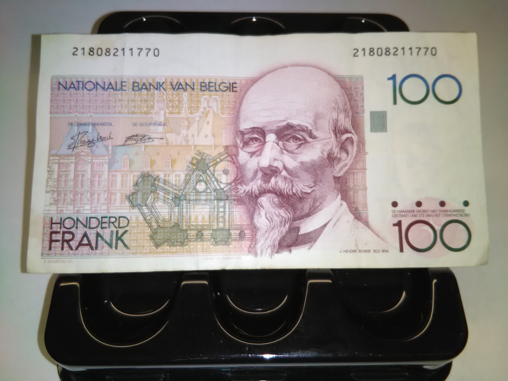 BELGIUM 1978 100 FRANK P-140a BANKNOTE LOC#A1206 - 100 Francs