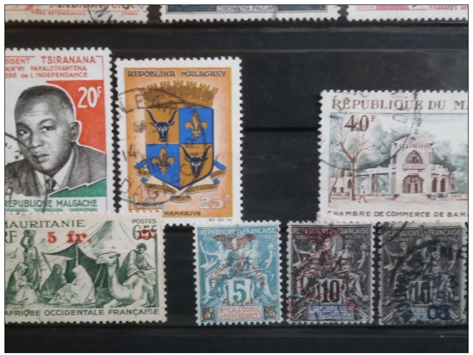 EX-COLONIES FRANÇAISES, PAYS D’AFRIQUE, Un Peu De France : TIMBRES Et LETTRES - Collections (with Albums)