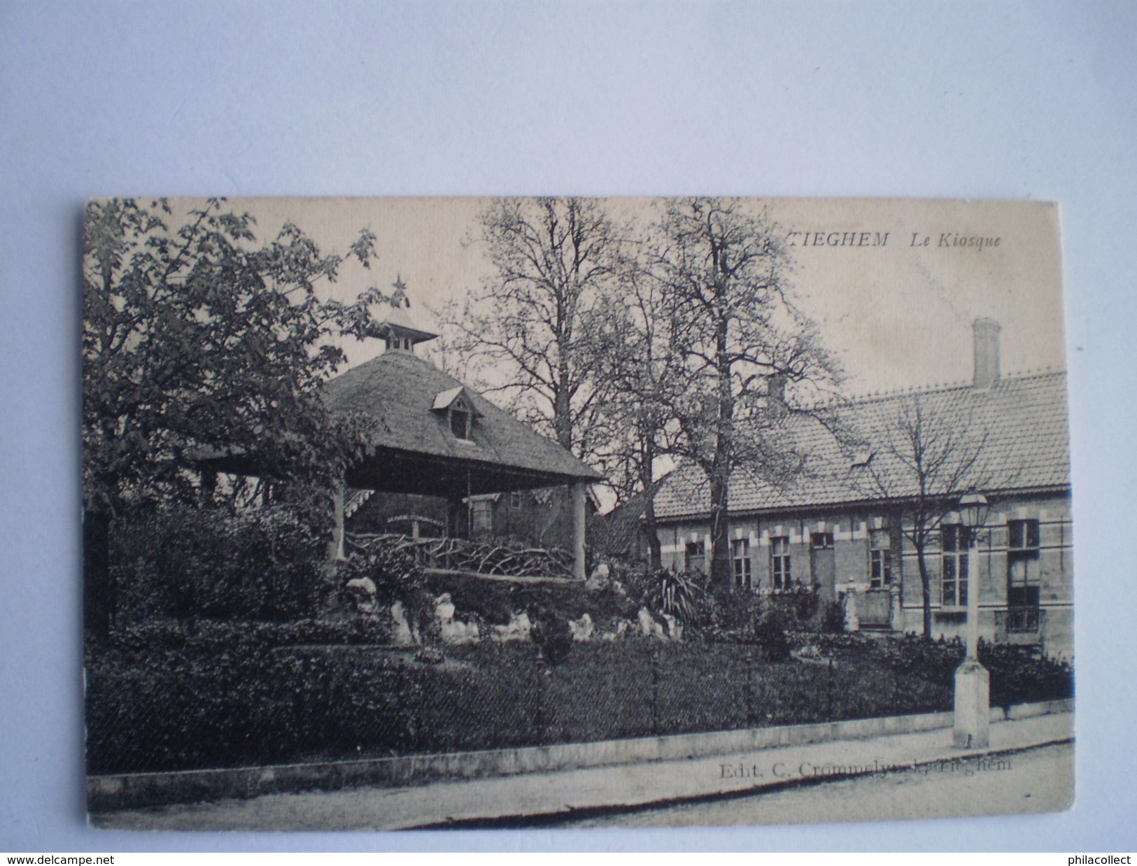 Tieghem - Tiegem //  Le Kiosque // Used 1907 Ed Crommelynck - Anzegem