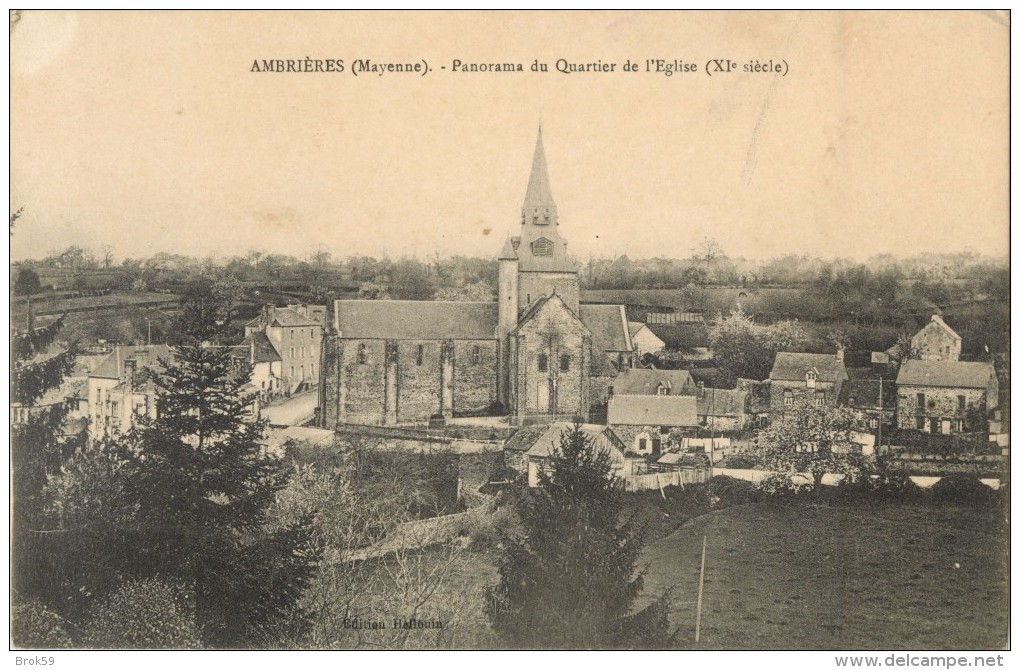 53 AMBRIERES - PANORAMA DU QUARTIER DE L EGLISE - Ambrieres Les Vallees