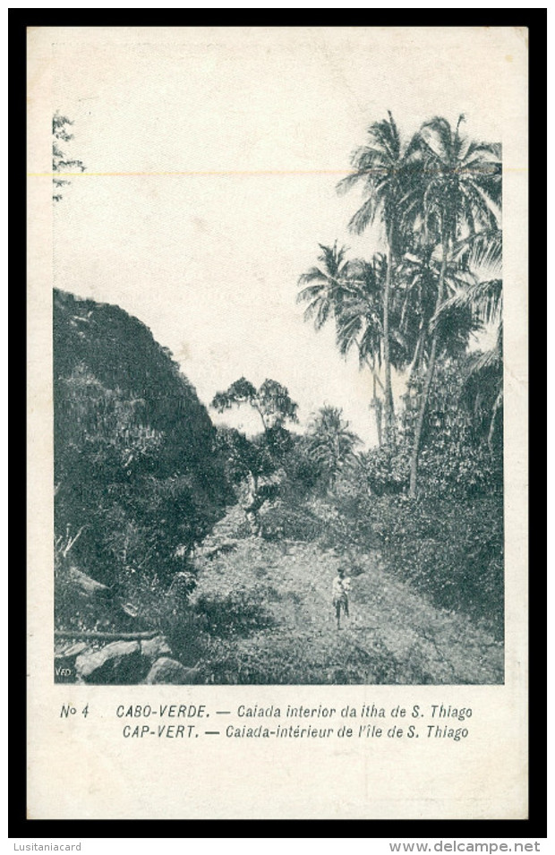 SANTIAGO - Caiada Interior Da Ilha De S. Thiago ( Nº 4)  Carte Postale - Cap Verde