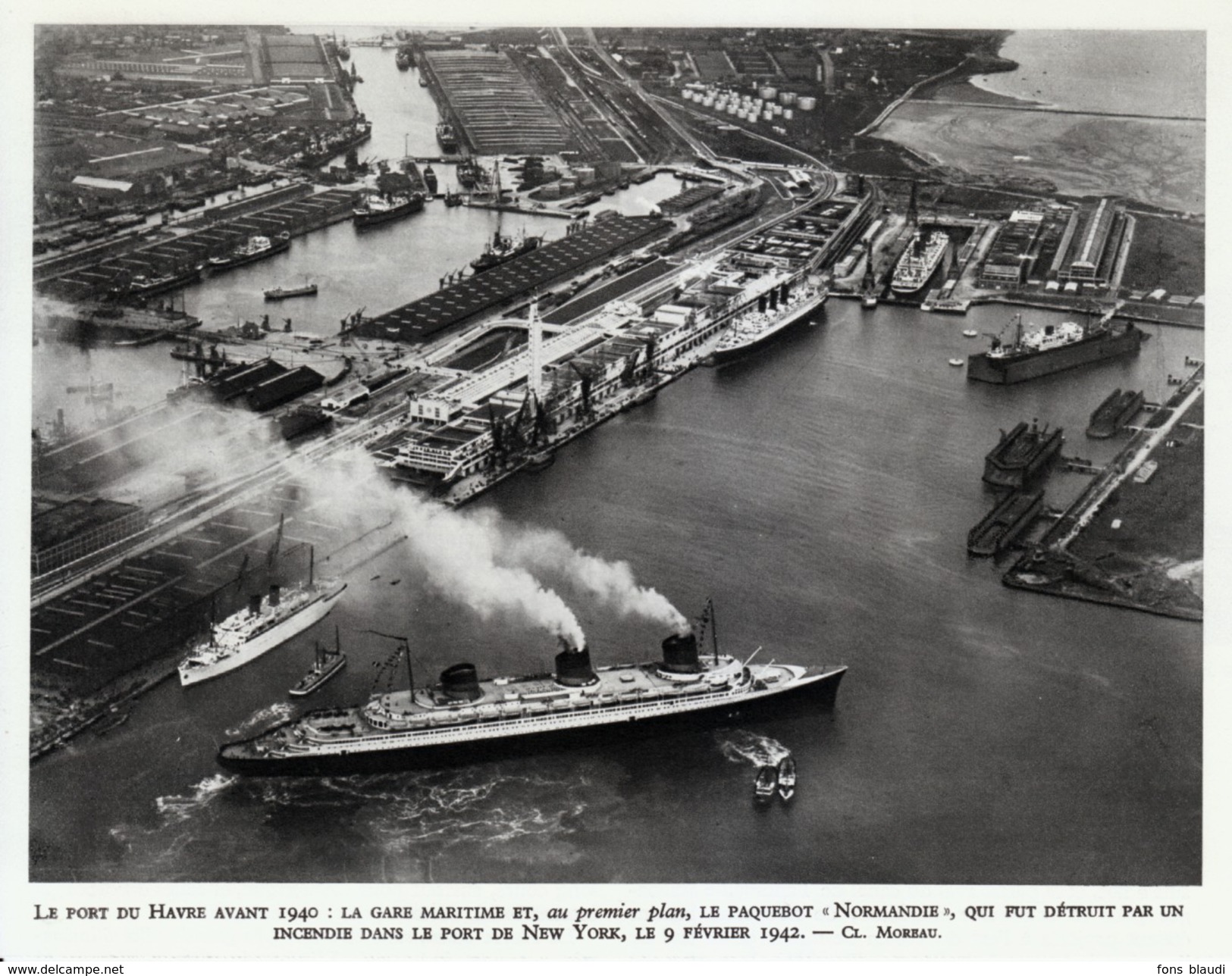 1959 - Héliogravure - Le Havre (Seine-Maritime) - Vue Aérienne De La Gare Maritime - FRANCO DE PORT - Non Classés