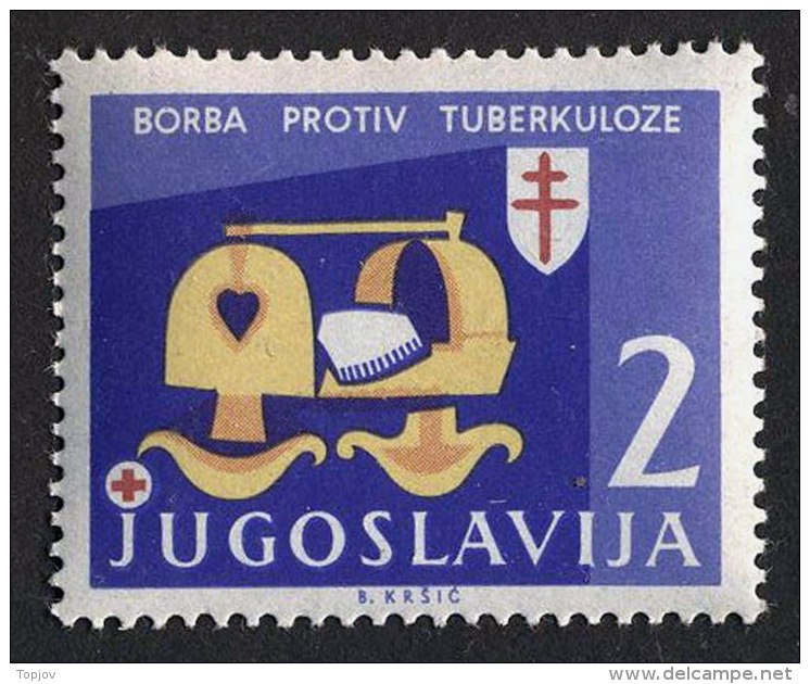 YUGOSLAVIA - JUGOSLAVIA  - TBC  TAX - RED CROSS - CRIB  -  MISING  YEAR - **MNH -1957 - Impuestos