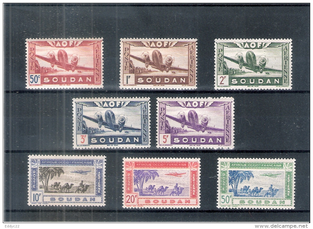 A.O.F. Soudan - Yv.PA.10/17 - X/MH - Série Complète (à Voir) - Unused Stamps