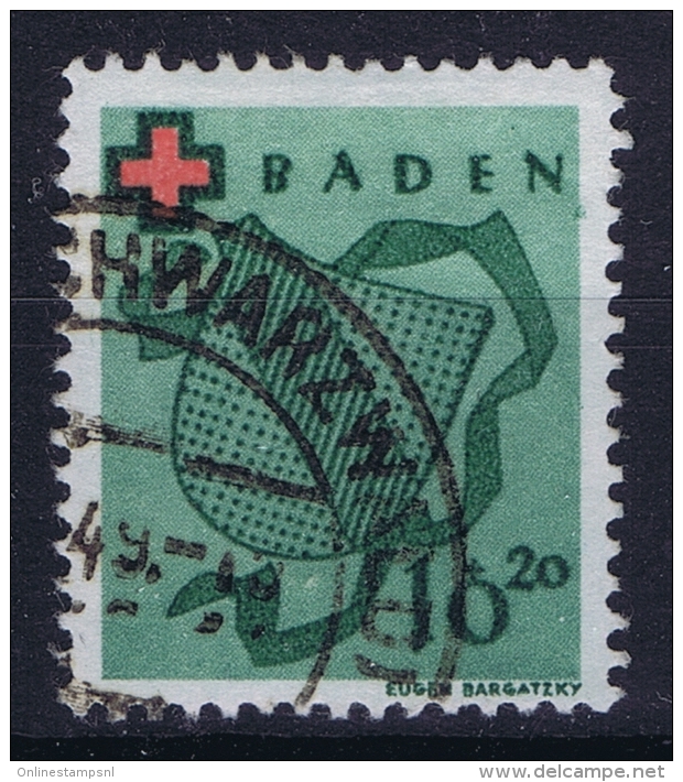 Baden  1949  Mi 42 Used /obl. - Andere & Zonder Classificatie