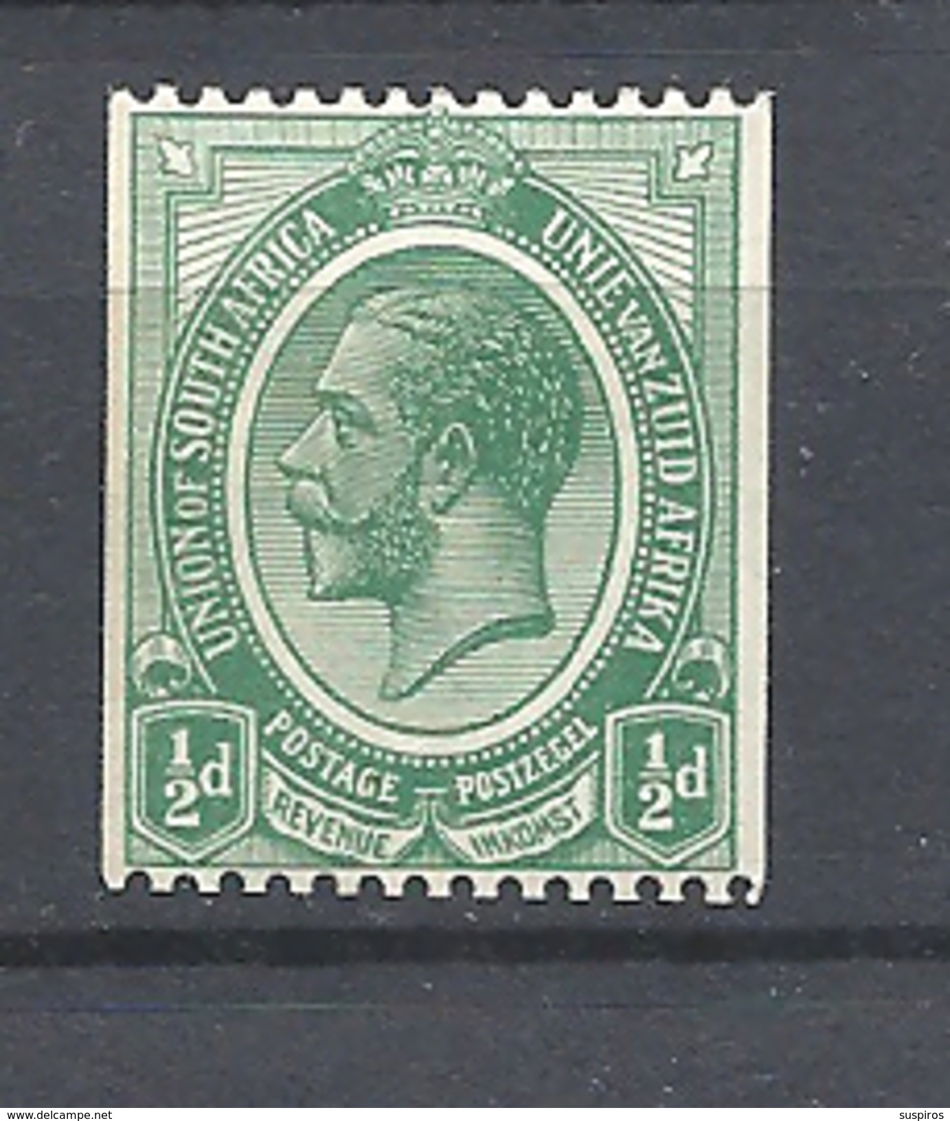 South Africa    1913 -1922 King George V   - WM 2 Filigrana  Testa Di Antilope - HINGED ROULETTE - Nuevos