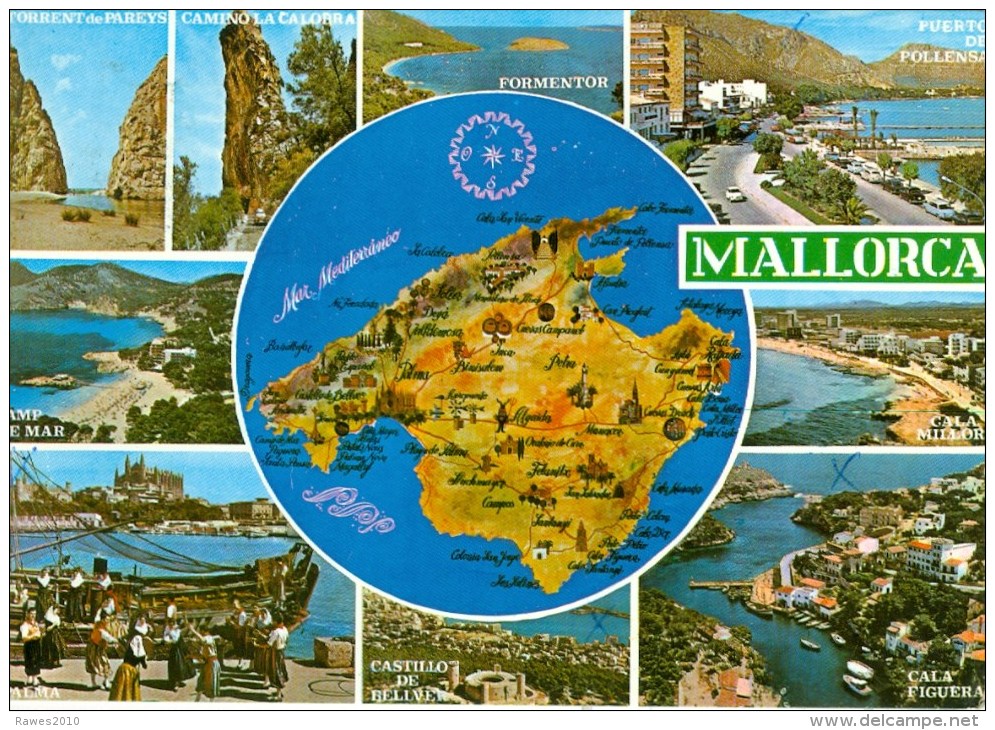 Spanien El Arenal MWST 1991 Postcode - Postkarte Nach Deutschland - O-PLZ-Gebiet - Maschinenstempel (EMA)