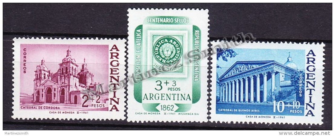 Argentina 1961 Yvert 649- 51 - Argentina '62, Philatelic International Exhibition - MNH - Neufs