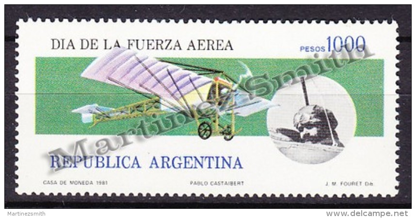 Argentina 1981 Yvert 1261, Day Of The Aerial Forces  - MNH - Neufs