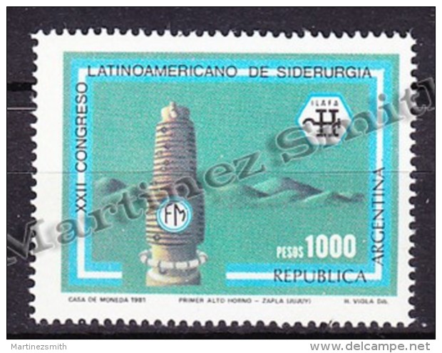 Argentina 1981 Yvert 1263, 22th Congress  Of Latin American Steelmaking - MNH - Neufs