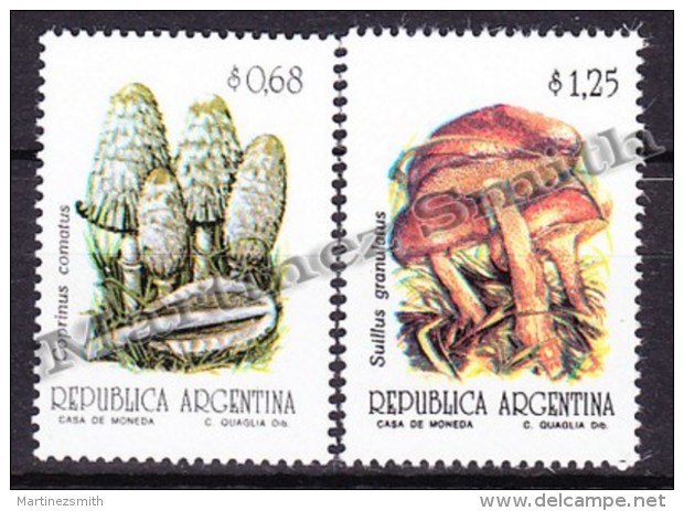 Argentina 1992 Yvert 1800- 801, Flora, Mushrooms - MNH - Neufs