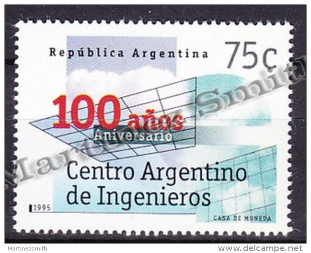 Argentina 1995 Yvert 1877, Argentina Engineers Center Centenary  - MNH - Neufs