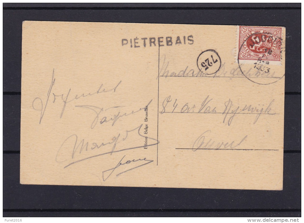 N° 287 / Carte GRIFFE PIETREBAIS - 1929-1937 Heraldieke Leeuw