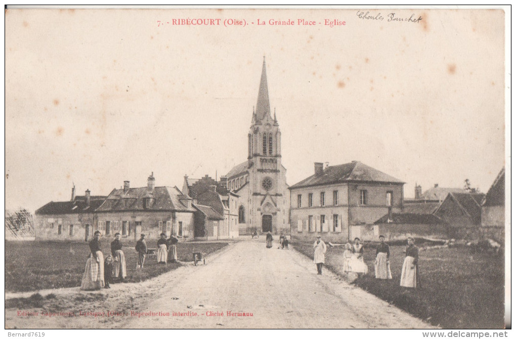 60   Ribecourt La Grande  Place Eglise - Ribecourt Dreslincourt