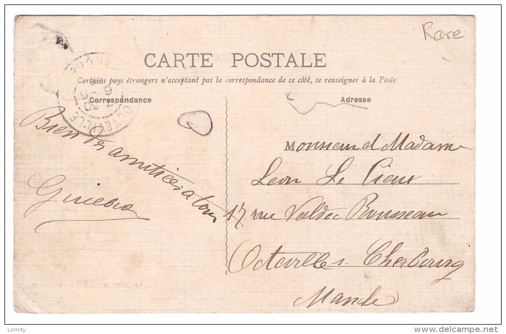 14 Vierville Sur Mer Vue Generale Cachet Molay Littry 1908 - Other & Unclassified