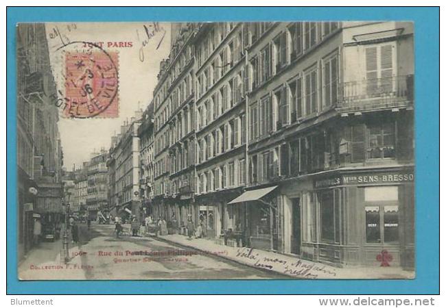 CPA 1069 TOUT PARIS Edition FLEURY - Rue Du Pont Louis Philippe Quartier St Gervais (IVème) - Distretto: 04