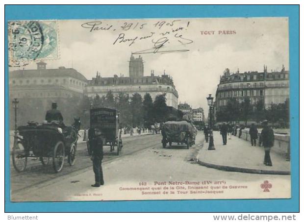 CPA TOUT PARIS 142 - Pont Notre-Dame (IVème) Collection FLEURY - Paris (05)