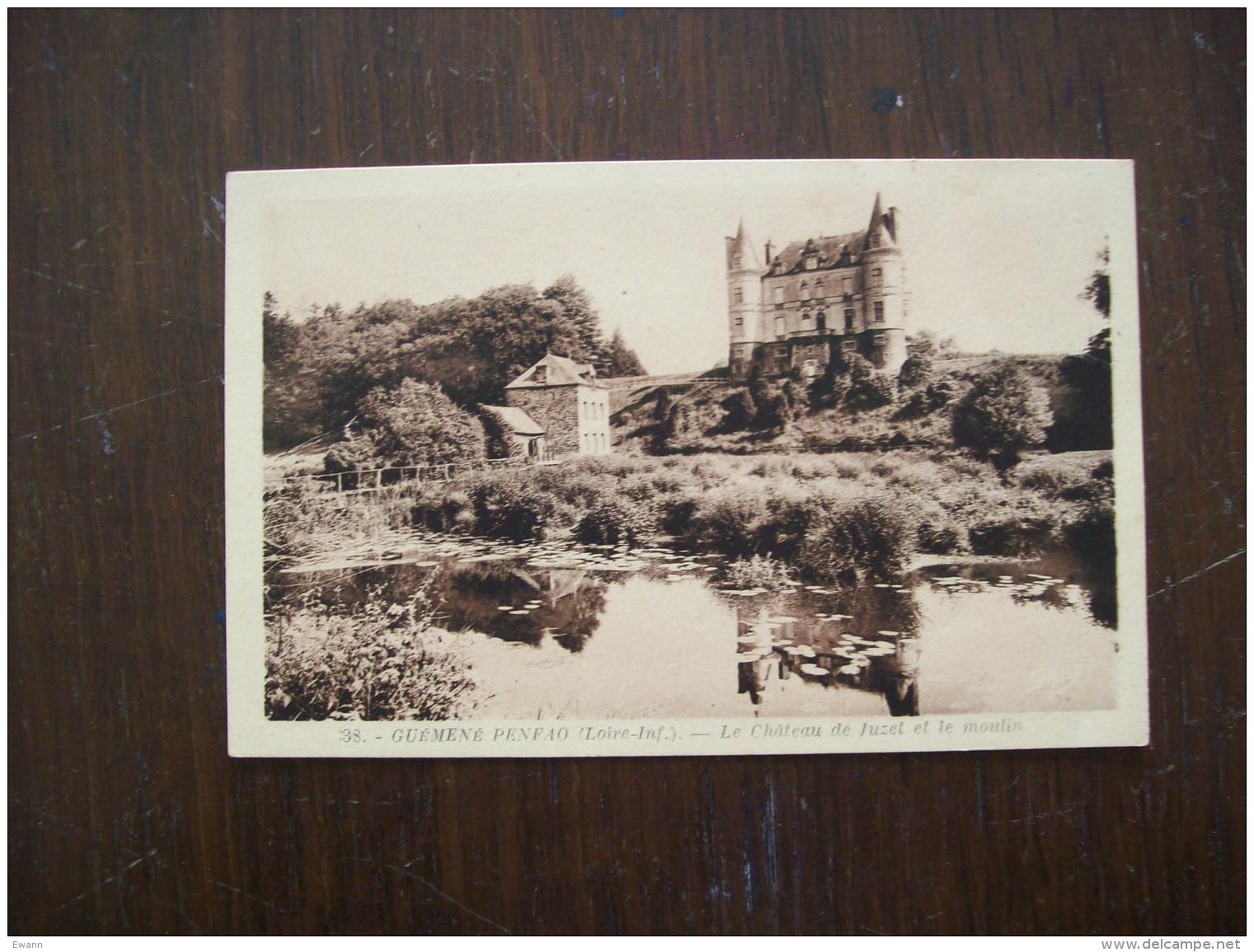 Carte Postale Ancienne De Guéméné-Penfao: Le Château De Juzet Et Le Moulin - Guémené-Penfao