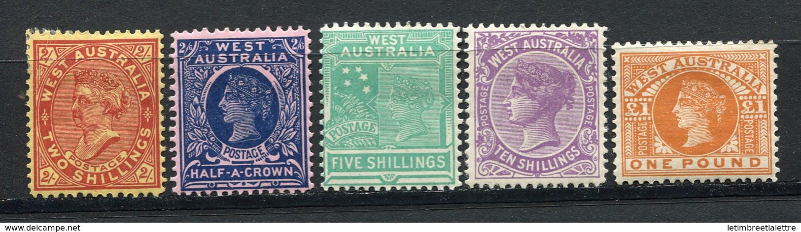 ⭐ Australie Occidentale - Dominion - N° 57 à 61 * - Neuf Avec Charnière ⭐ - Mint Stamps
