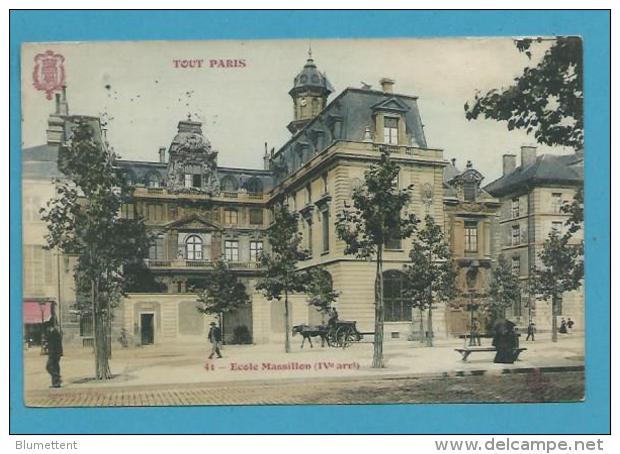 CPA TOUT PARIS 41 - Ecole Massillon (IVème) Collection FLEURY - Arrondissement: 04