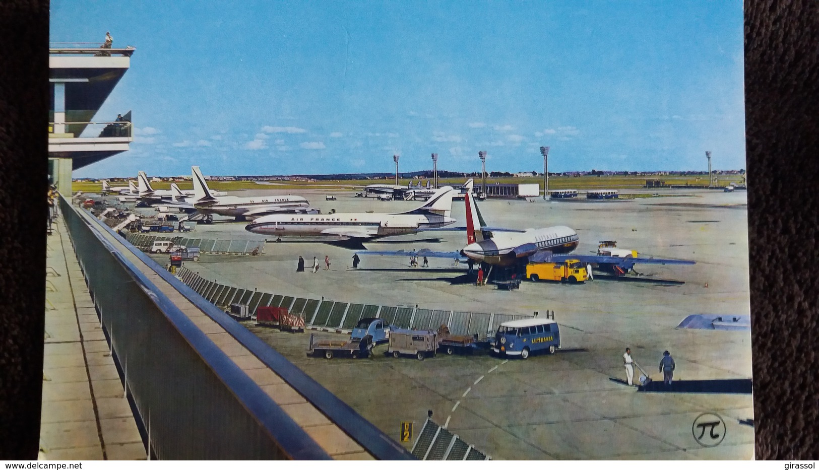 CPSM AEROPORT DE PARIS ORLY AIRE DE STATIONNEMENT DES AVIONS COMBI VOLSWAGEN - 1946-....: Moderne