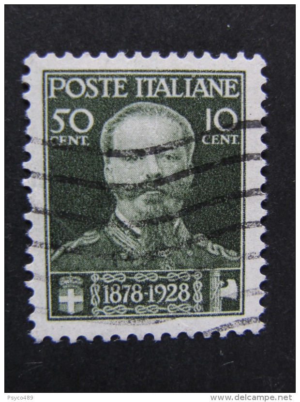 ITALIA Regno -1929- "Vittorio Emanuele" C. 50  + 10 US° (descrizione) - Used