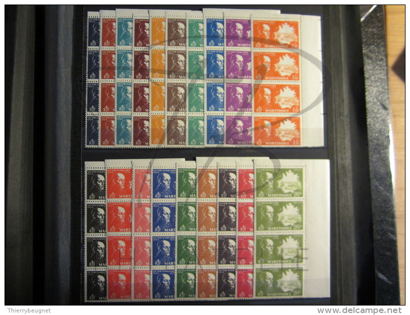 BEAUX TIMBRES DE MARTINIQUE N° 199 - 217 + BDF , EN BANDE DE 4 , XX !!! - Neufs