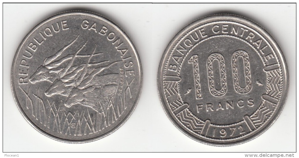 **** GABON - AFRIQUE CENTRALE - CENTRAL AFRICAN STATES - 100 FRANCS 1972 **** EN ACHAT IMMEDIAT !!! - Gabon