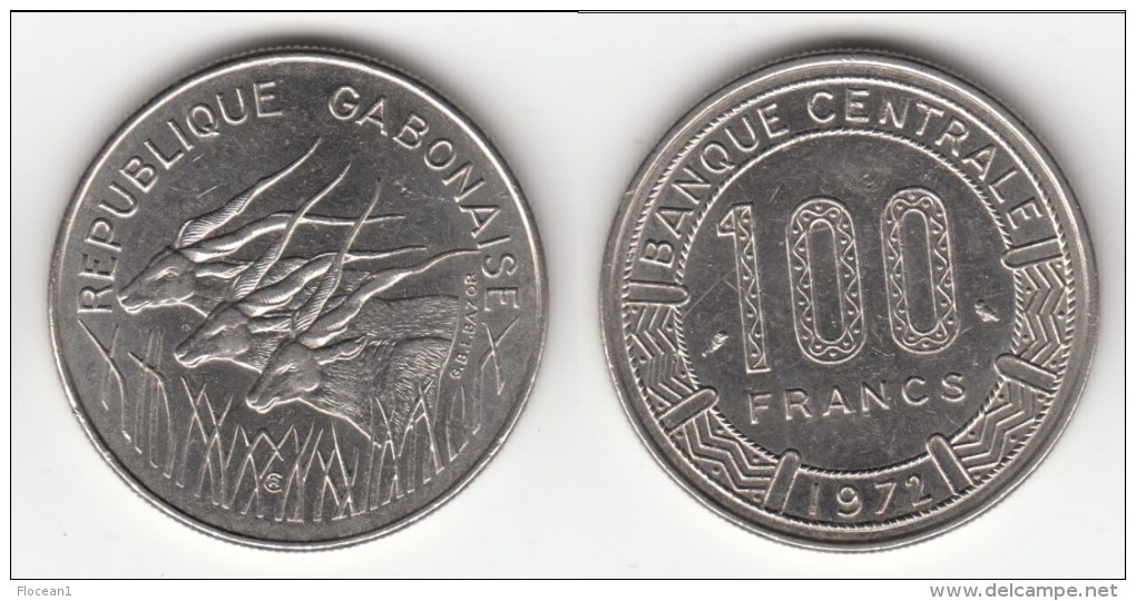 **** GABON - AFRIQUE CENTRALE - CENTRAL AFRICAN STATES - 100 FRANCS 1972 **** EN ACHAT IMMEDIAT !!! - Gabun