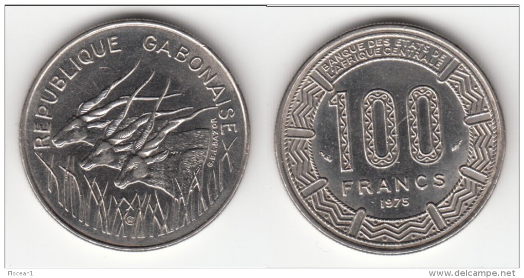 **** GABON - AFRIQUE CENTRALE - CENTRAL AFRICAN STATES - 100 FRANCS 1975 **** EN ACHAT IMMEDIAT !!! - Gabon