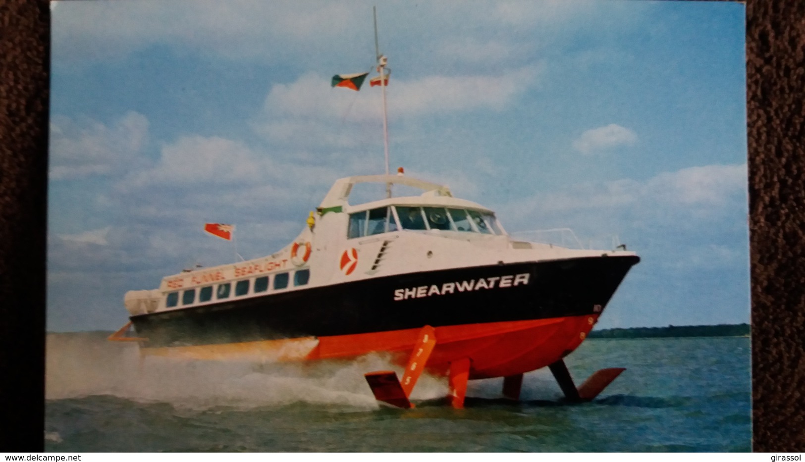 CPSM BATEAU RED FUNNEL HYDROFOIL - Aéroglisseurs