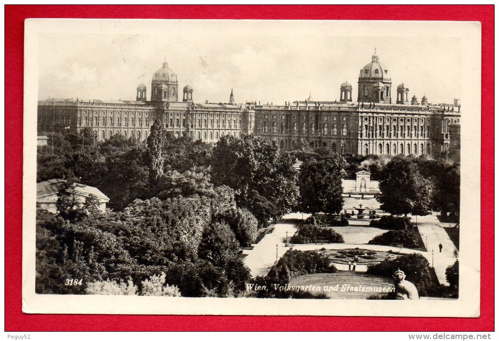 Wien. Volksgarten Und Staatsmuseen. Feldpost  Reserve Lazarett  XVII D. Wien -Kalksburg - Wien Mitte