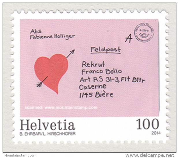 Switzerland 2014 (B11) Feldpost MNH "" - Ungebraucht