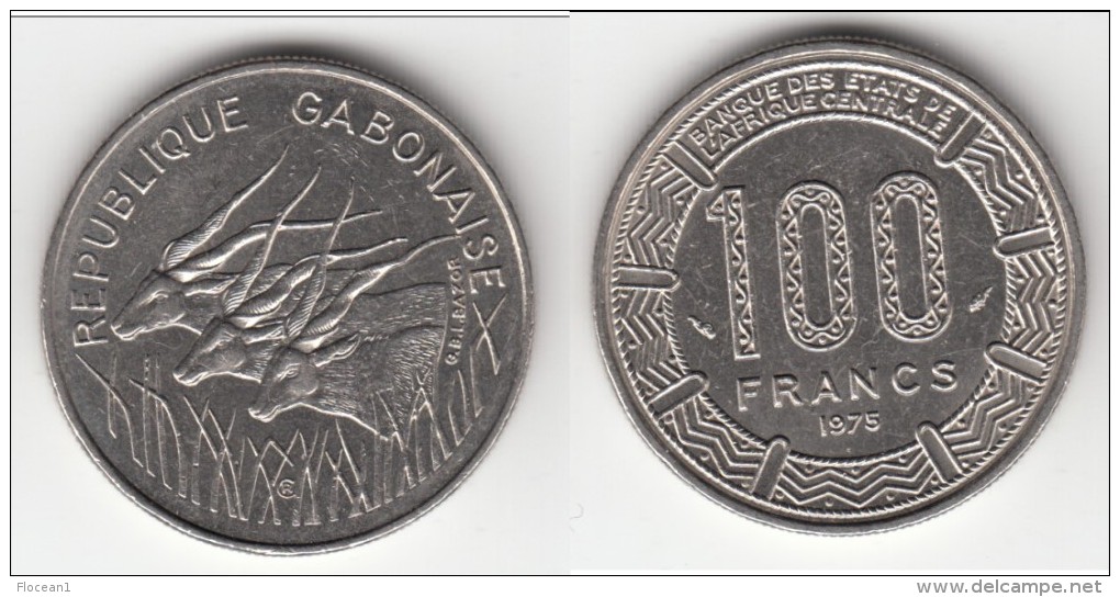 *** GABON - AFRIQUE CENTRALE - CENTRAL AFRICAN STATES - 100 FRANCS 1975 **** EN ACHAT IMMEDIAT !!! - Gabon