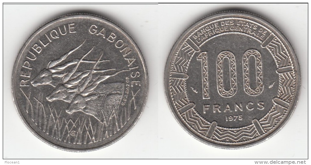 *** GABON - AFRIQUE CENTRALE - CENTRAL AFRICAN STATES - 100 FRANCS 1975 **** EN ACHAT IMMEDIAT !!! - Gabon