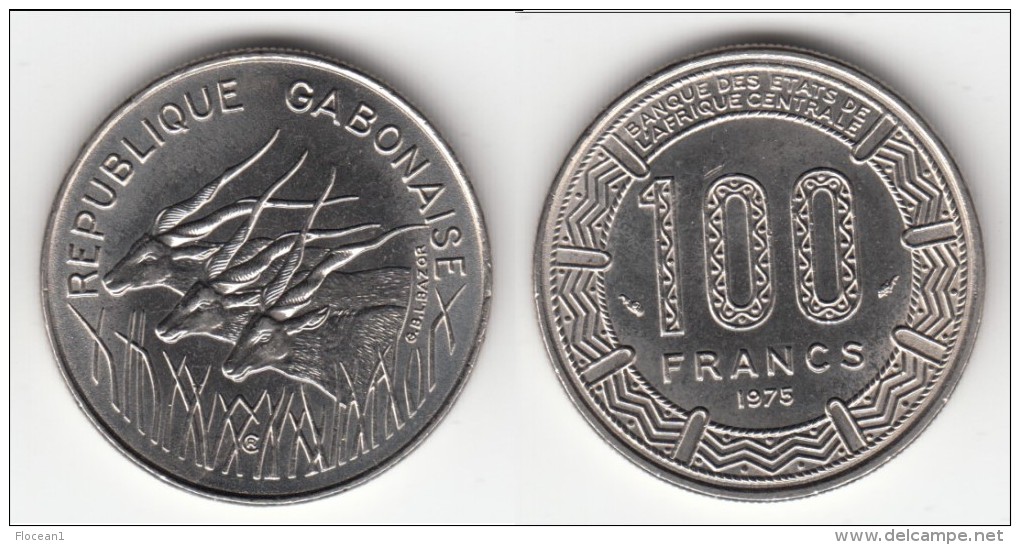 TOP QUALITE *** GABON - AFRIQUE CENTRALE - CENTRAL AFRICAN STATES - 100 FRANCS 1975 **** EN ACHAT IMMEDIAT !!! - Gabón