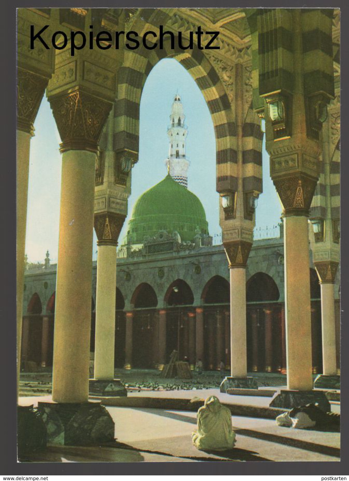 ÄLTERE POSTKARTE THE GREEN DOME MEDINA Saudi Arabia Medina Cpa Ansichtskarte Postcard AK - Saudi-Arabien